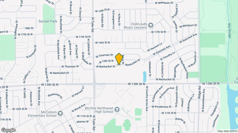 1504-1506 N Evergreen St Map and Location Details