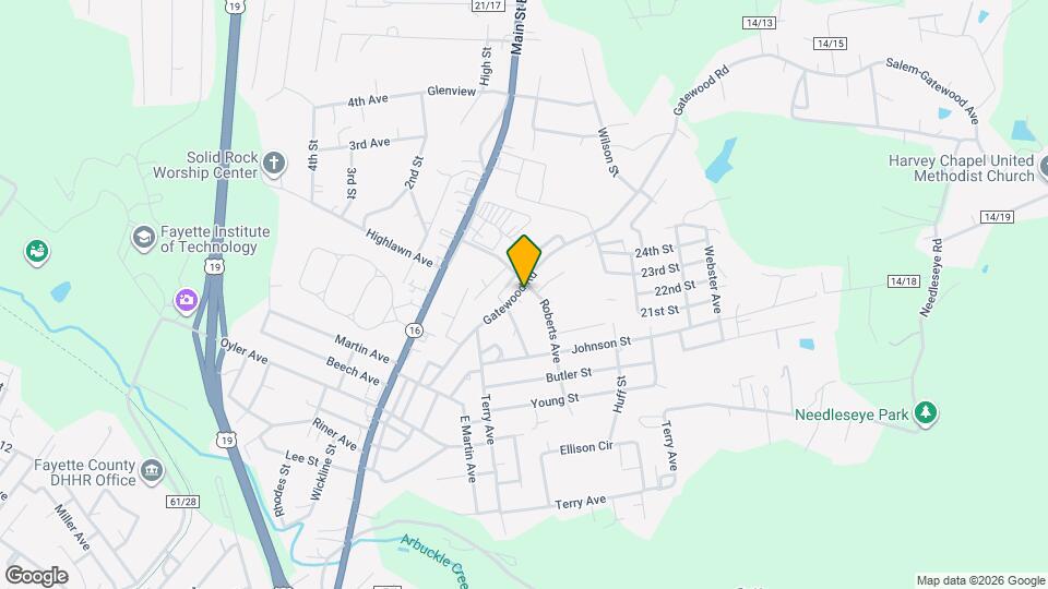 404 Gatewood Ave Map and Location Details