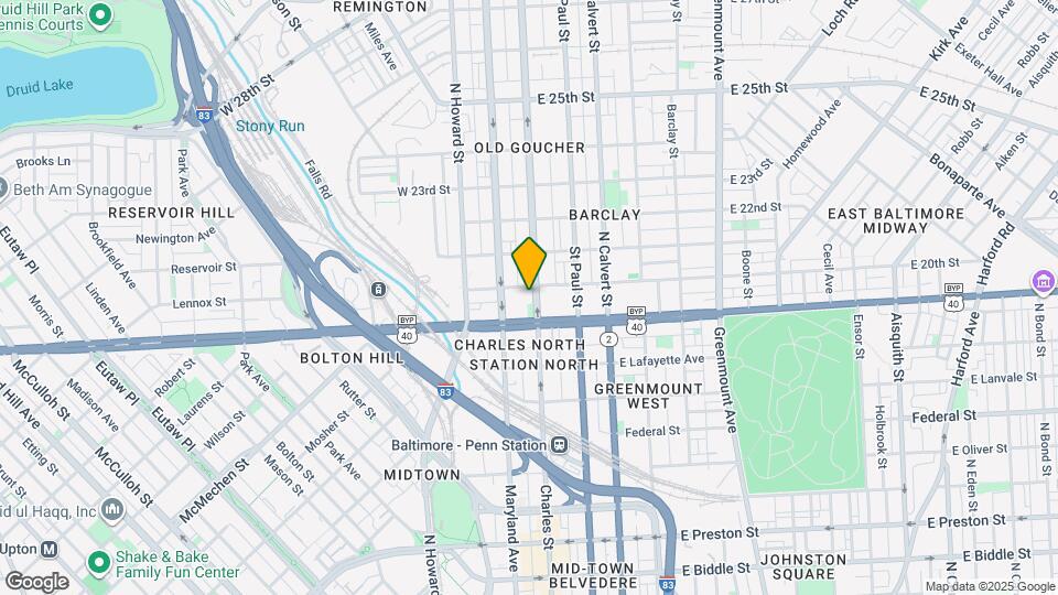 1918 N Charles St Map and Location Details