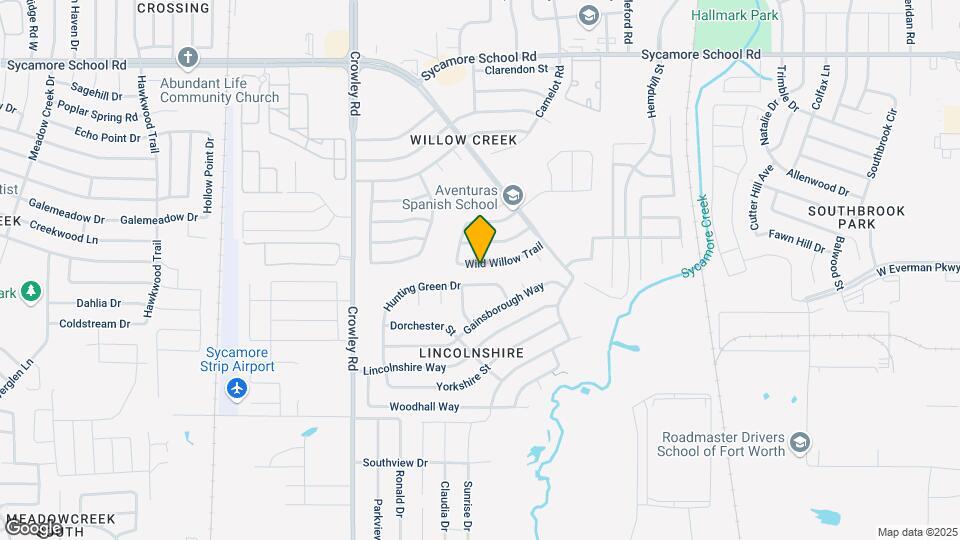 1825 Wild Willow Trail Map and Location Details