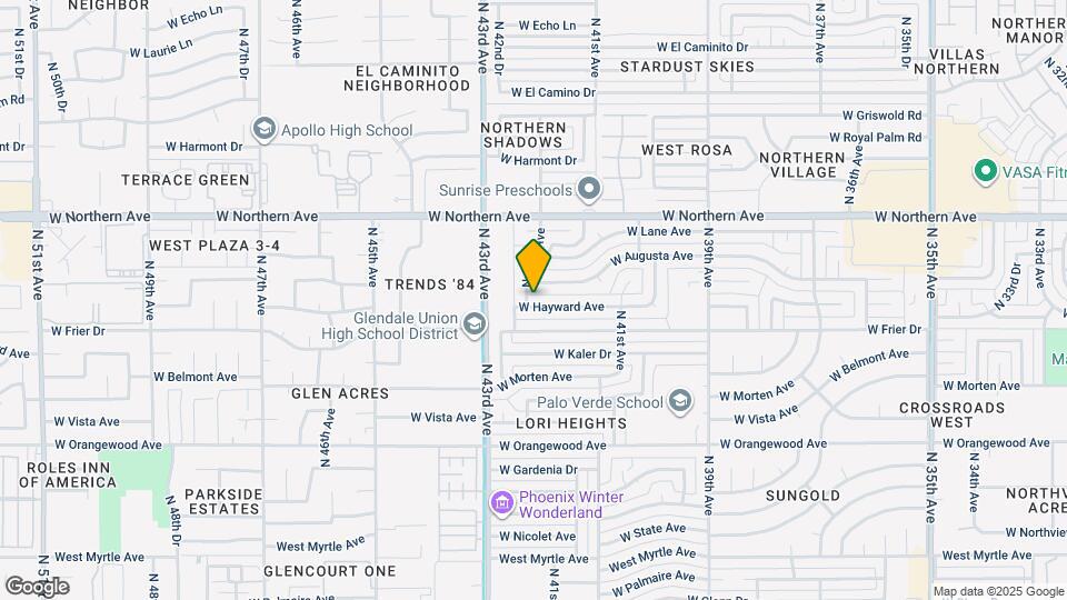 4160 W Hayward Ave Map and Location Details