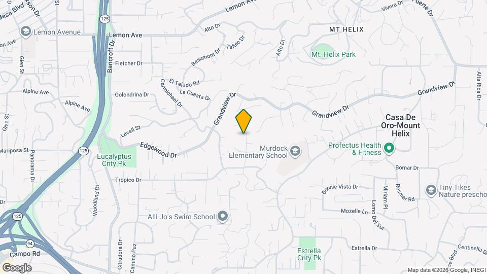 4346 Mt Helix Highlands Dr Map and Location Details