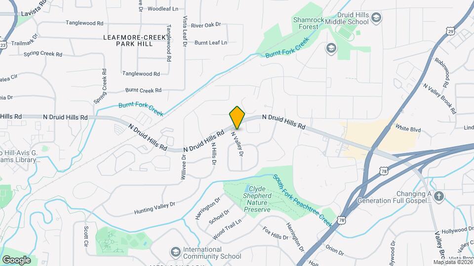 1111 N Valley Dr Map and Location Details