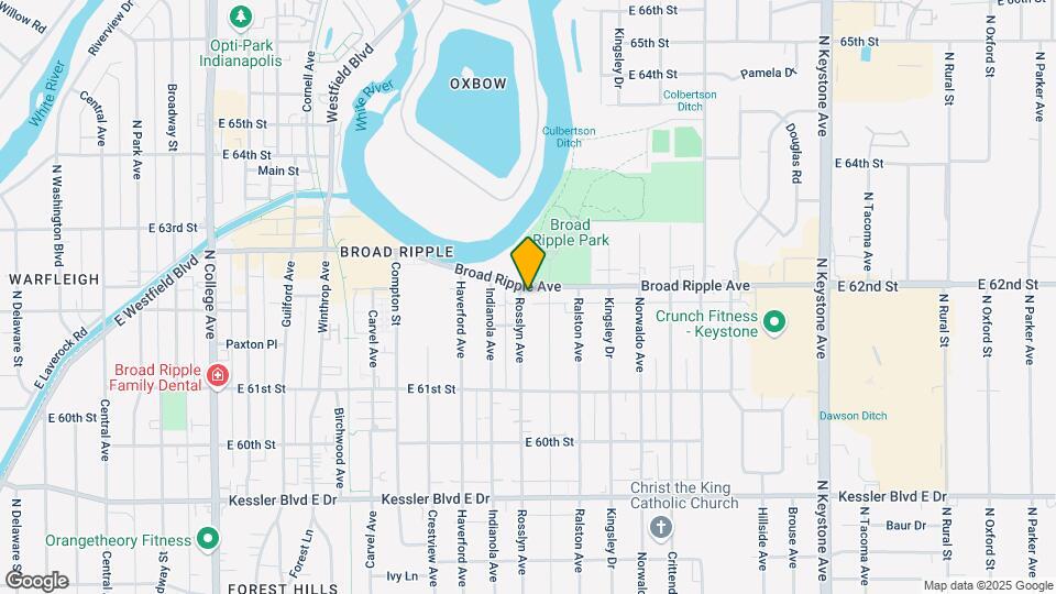 1509 Broad Ripple Ave Map and Location Details