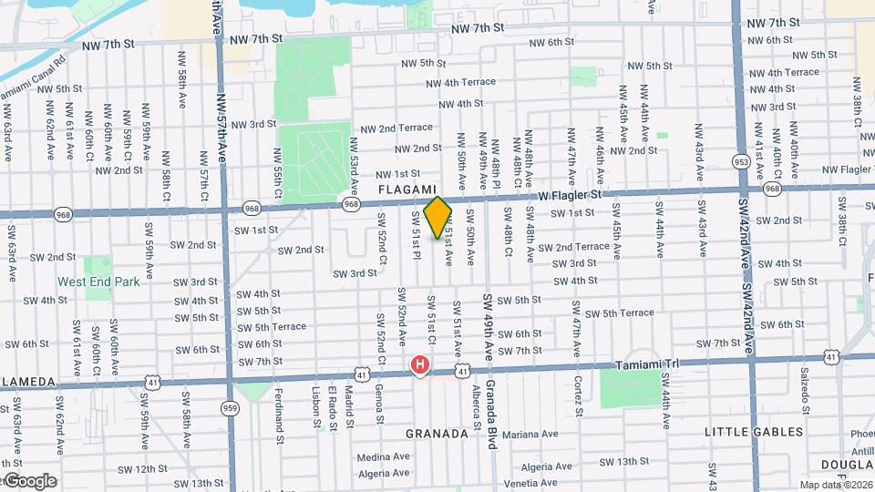 201 SW 51st Ct Map and Location Details