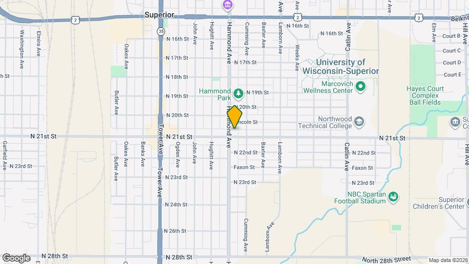 1313 N 21st St Map and Location Details