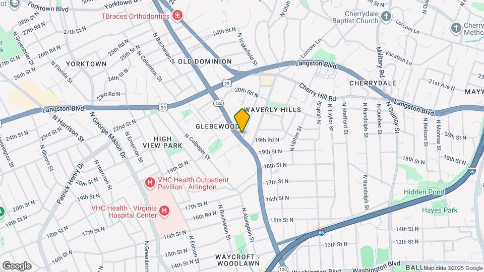 2001 N Glebe Rd Map and Location Details