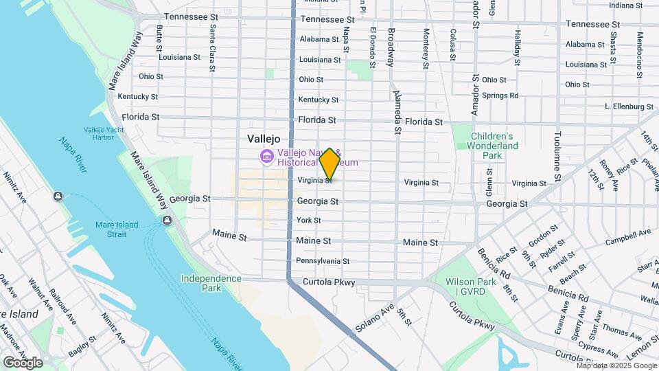 619 Virginia St Map and Location Details