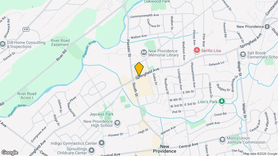 1280 Springfield Ave Map and Location Details