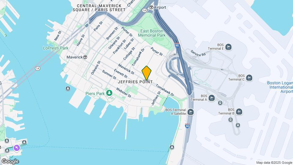 335 Maverick St, Unit #1 Map and Location Details