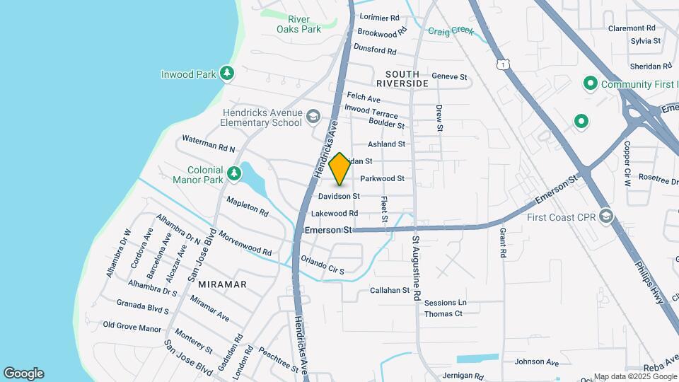 1645 Davidson St Map and Location Details