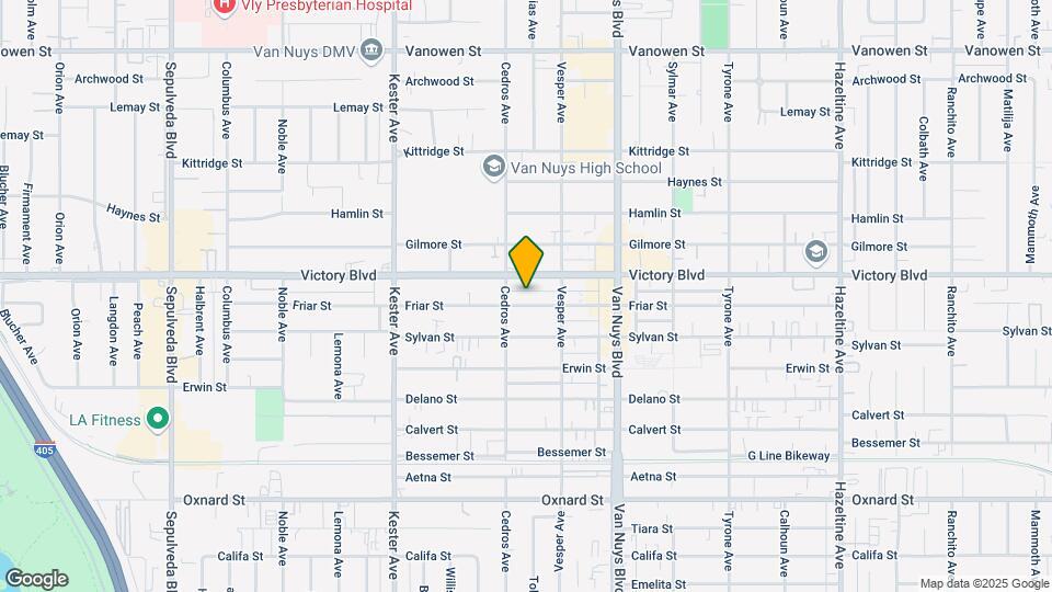 14639 Friar St Mapa y Detalles de la Ubicación