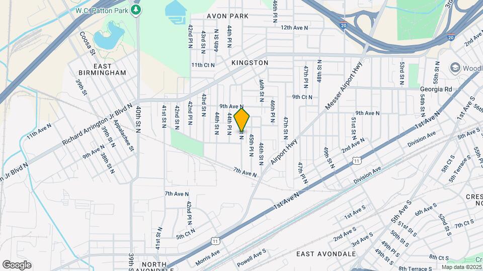 824 45th St Ensley Map and Location Details