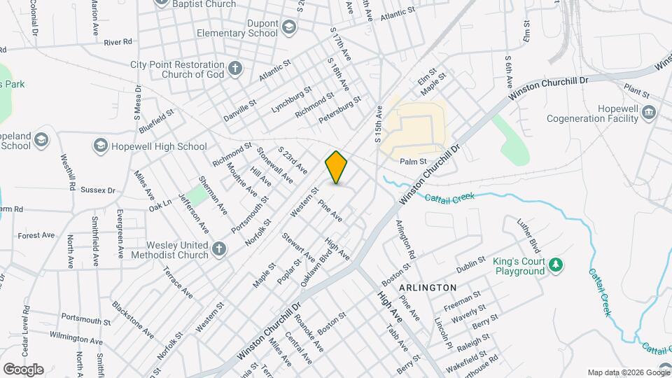 708 Crestline Blvd Map and Location Details