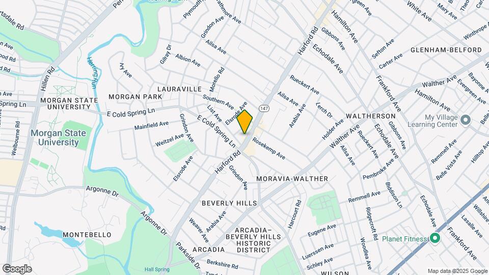 4706 Harford Rd Map and Location Details