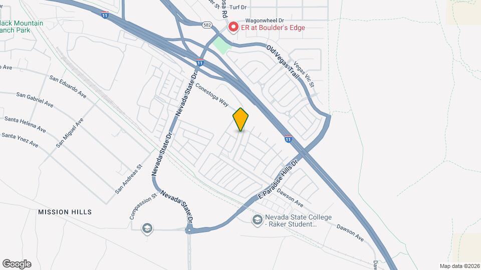 1082 Paradise Coach Dr Mapa y Detalles de la Ubicación