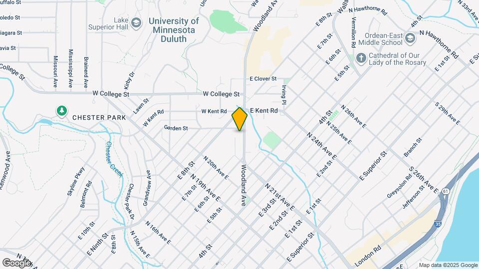 637 Woodland Ave Map and Location Details