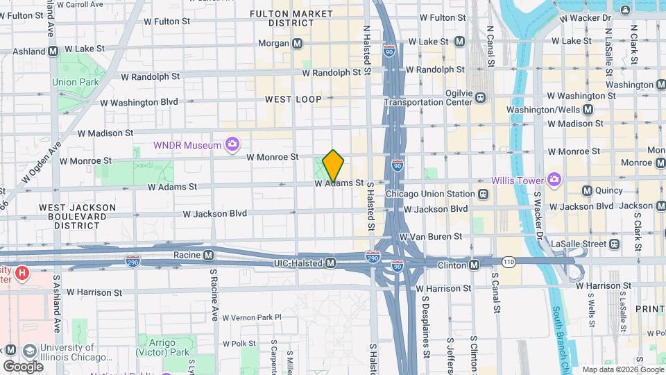 850 W Adams St Map and Location Details