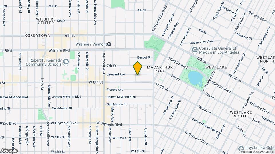 2890 Leeward Ave Map and Location Details