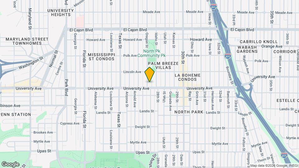 3921 Oregon St Map and Location Details