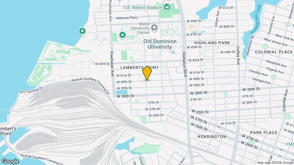 1359 W 40th St Map and Location Details