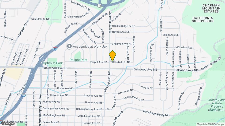 1702 Wakefield Dr NE Map and Location Details