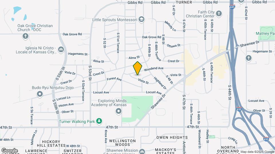 5014 Vista St Map and Location Details