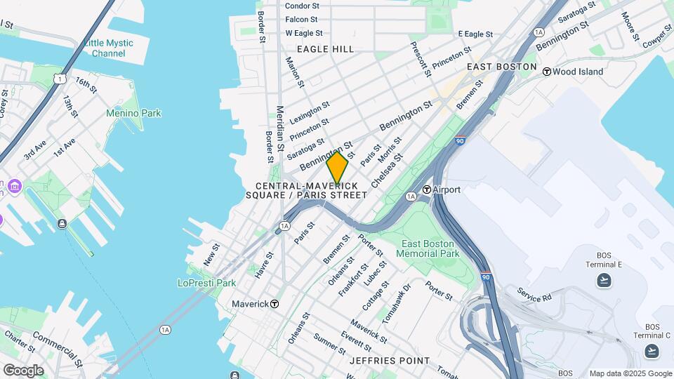 184 Paris St, Unit 3 Map and Location Details