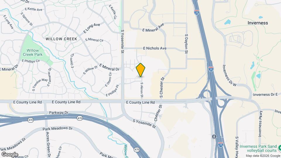 9090 E Phillips Ln Map and Location Details