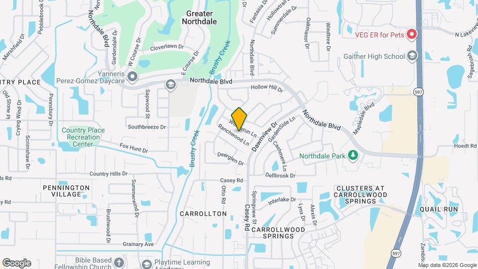 4421 Ranchwood Ln Map and Location Details