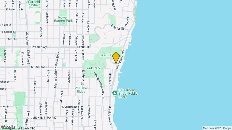 3521 S Leschi Pl Mapa y Detalles de la Ubicación