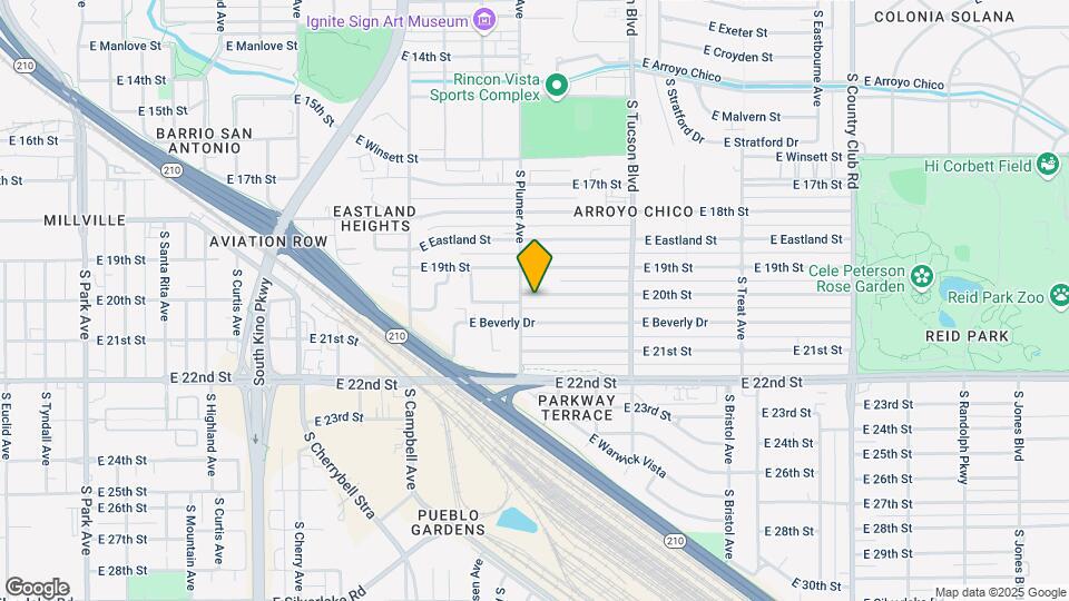 2214 E 20th St Map and Location Details