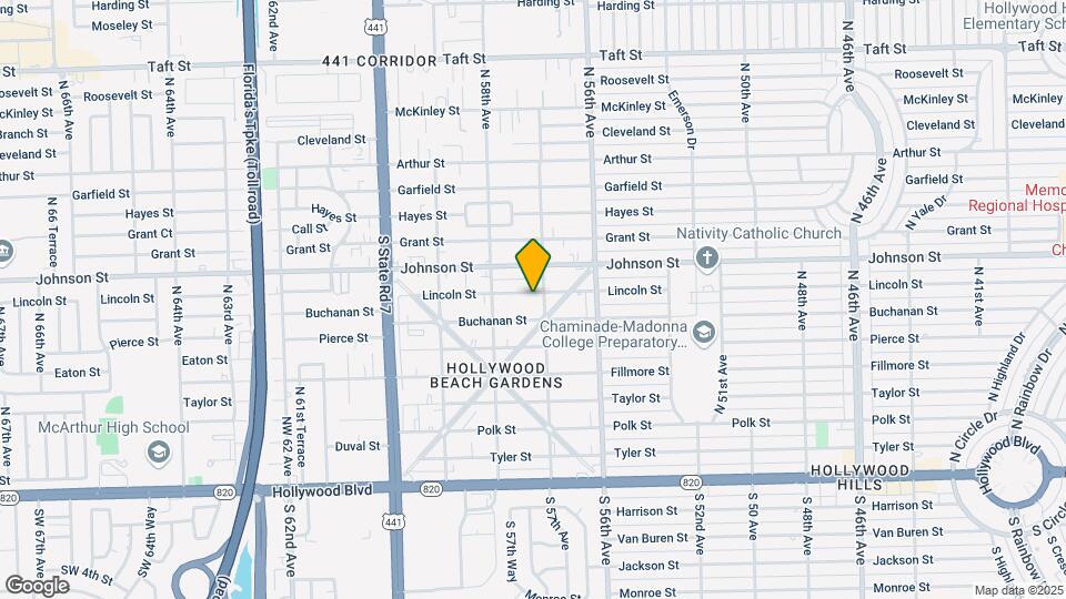 5712 Lincoln St Map and Location Details