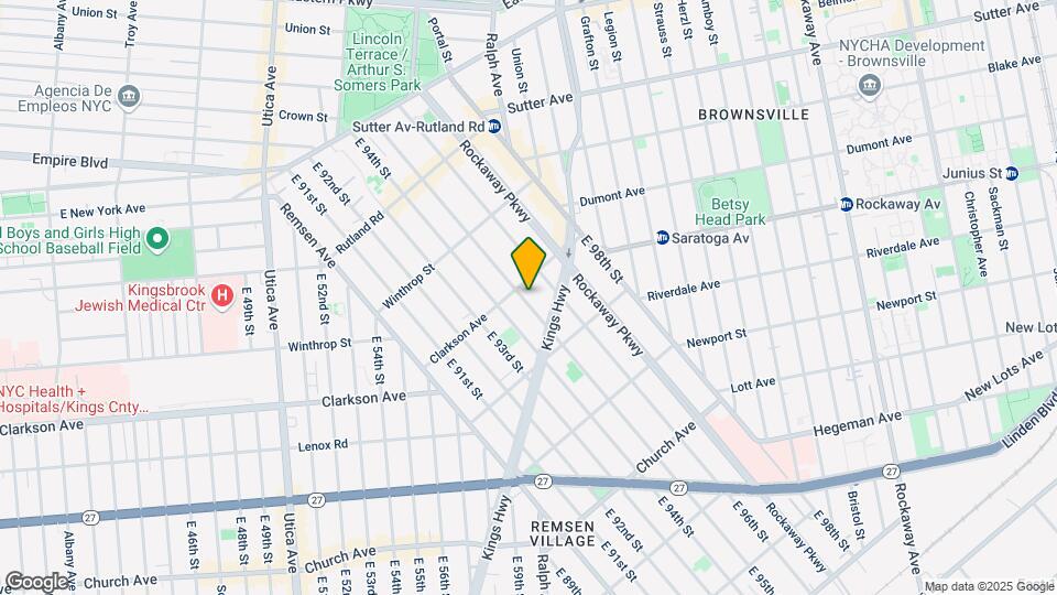 273 E 95th St Map and Location Details