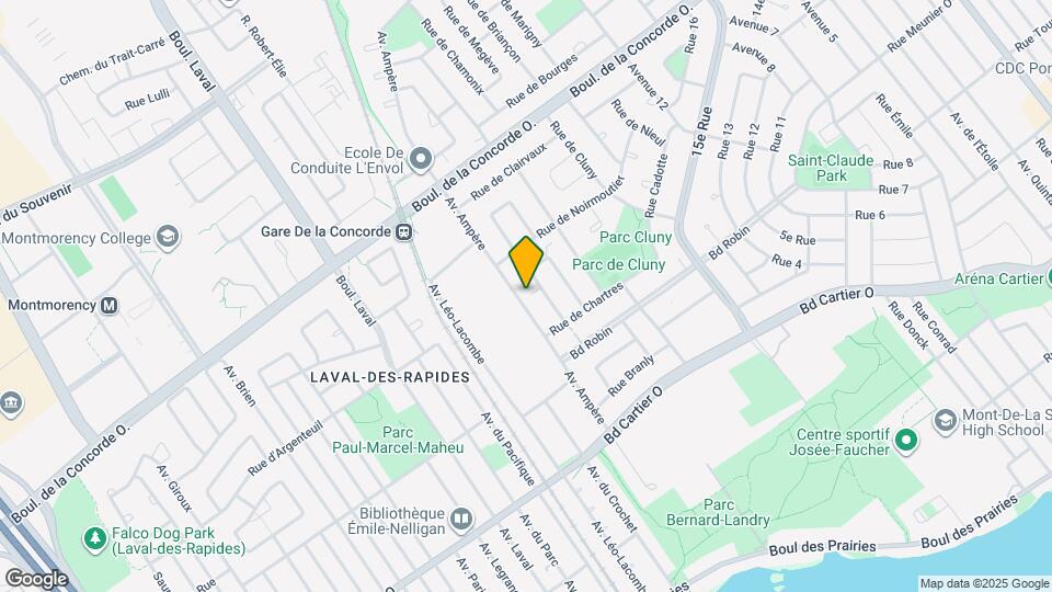 435 Ampère Av Map and Location Details