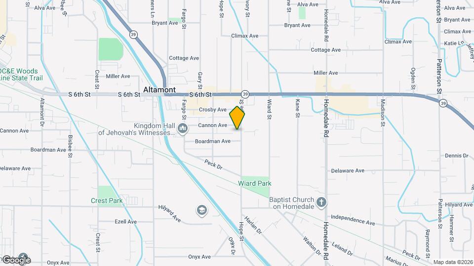 2528 Hope St Map and Location Details