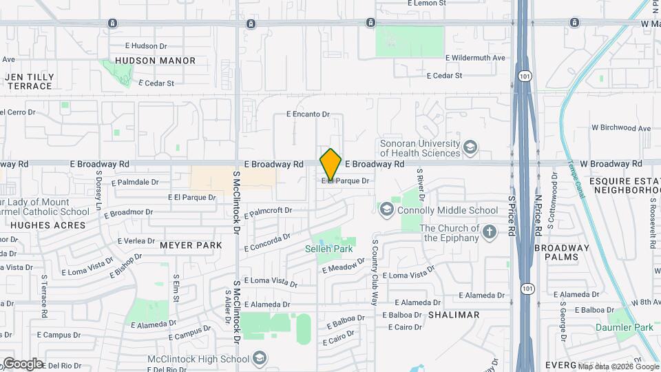 1913 E El Parque Dr Map and Location Details