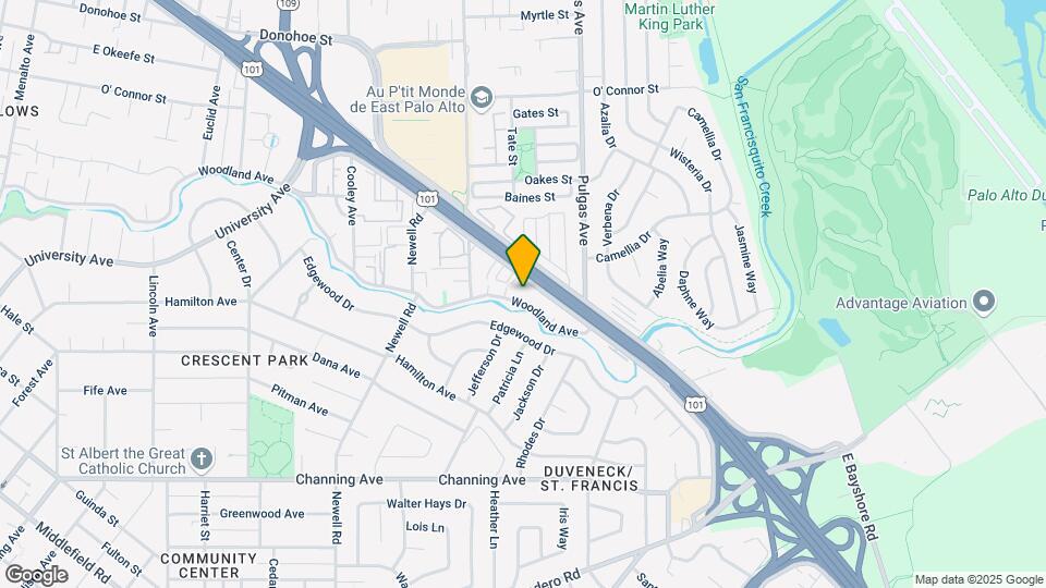 1851 Woodland Ave Map and Location Details
