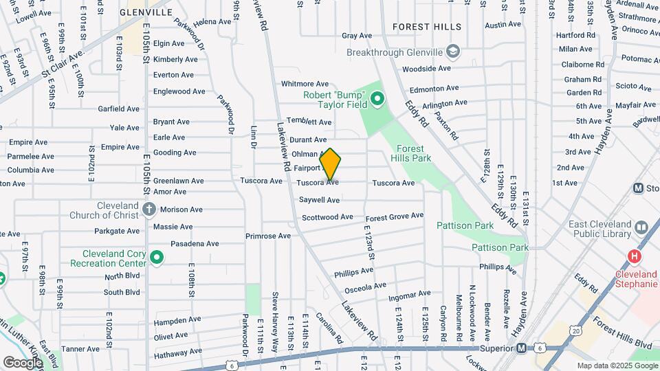 11600 Tuscora Ave Map and Location Details