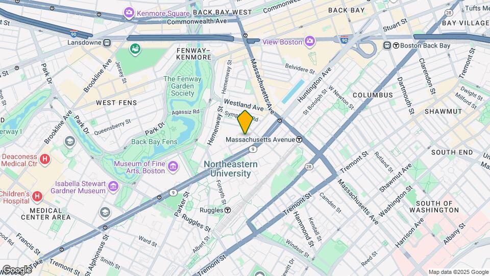 110 Saint Stephen St, Unit 25B Map and Location Details