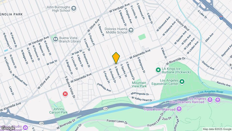 1624 W Alameda Ave, Unit 1624 Map and Location Details