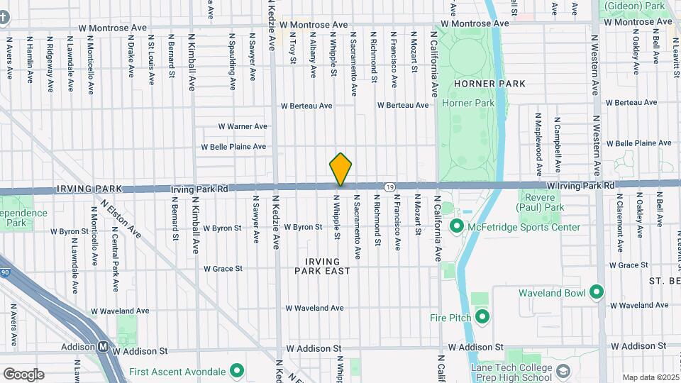 3025 W Irving Park Rd Map and Location Details