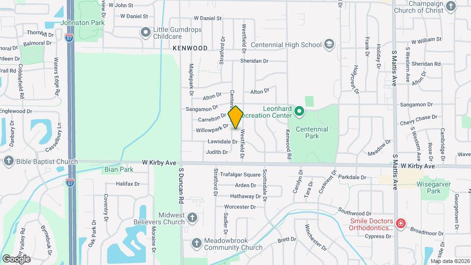 1404 Centennial Dr Map and Location Details