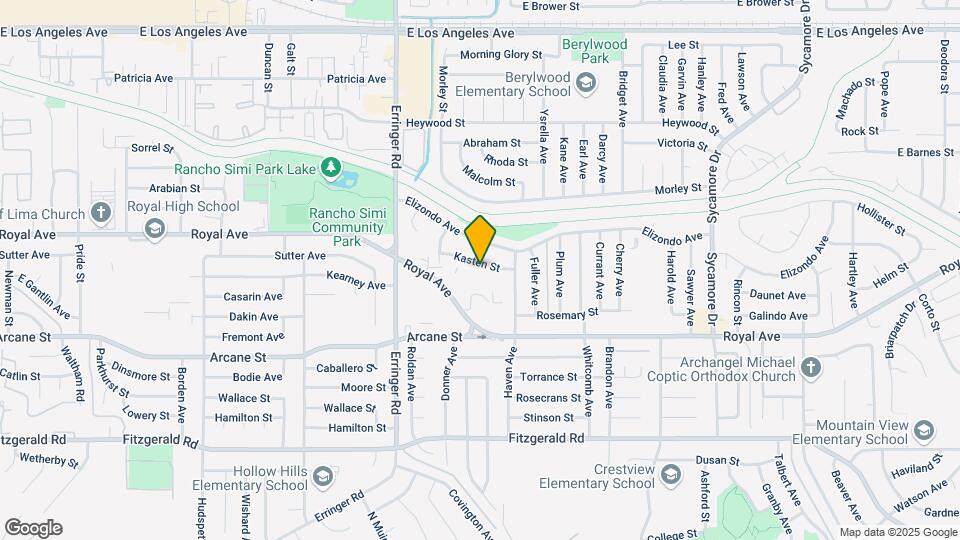 2070 Kasten St Map and Location Details
