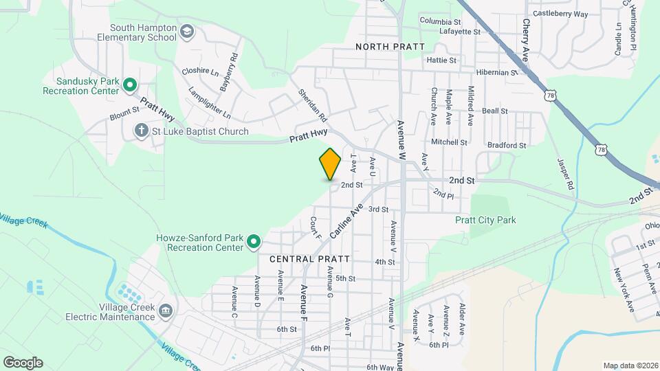 725 Avenue G Map and Location Details