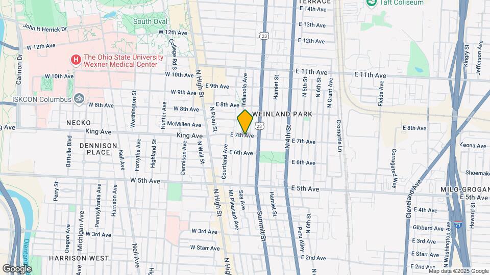 1334-1346 Indianola Ave Map and Location Details