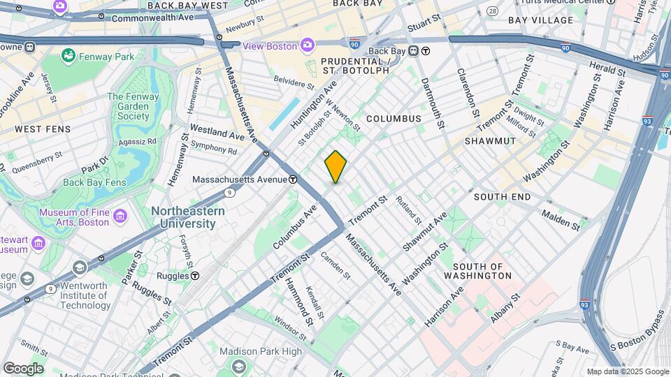558 Columbus Ave, Unit 4F Map and Location Details