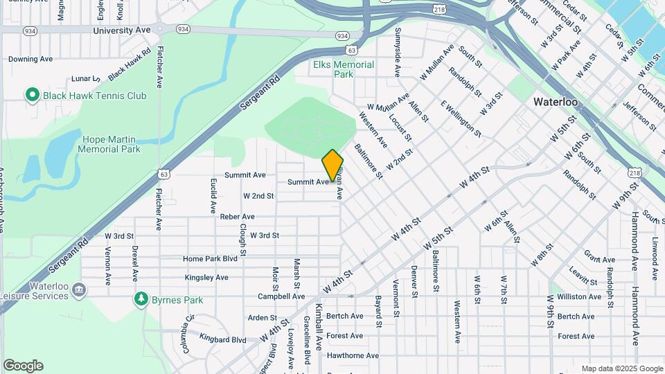 109 Summit Ave Map and Location Details