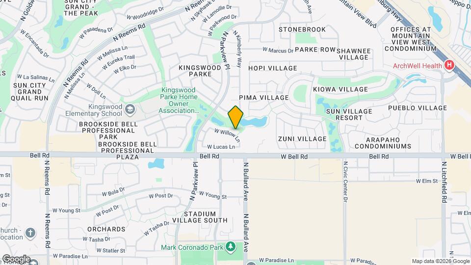 14740 W Willow Ln Map and Location Details