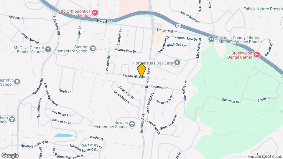 1304 Fenton Hills Rd Map and Location Details